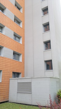 Hochhaus-Fassade nach Beschichtung 1