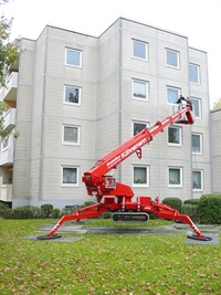 Beschichtungsarbeiten an der Fassade